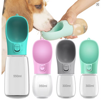 Gourde portable pour chien — Distributeur de voyage anti-fuite pour chiens et chats